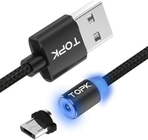 Pocket USB Charge cable with magnetic detachable USB-C connection