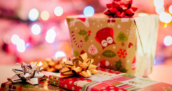 Image of wrapped Christmas gifts