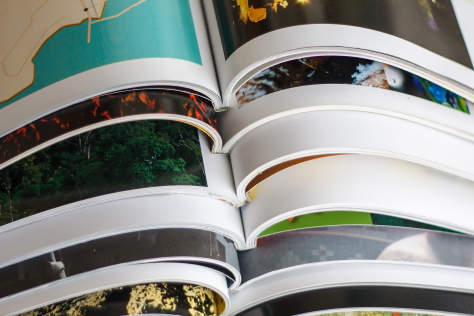A Photograph of a Stack of Magazines