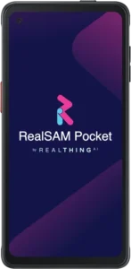 The screen of RealSAM Pocket smart phone
