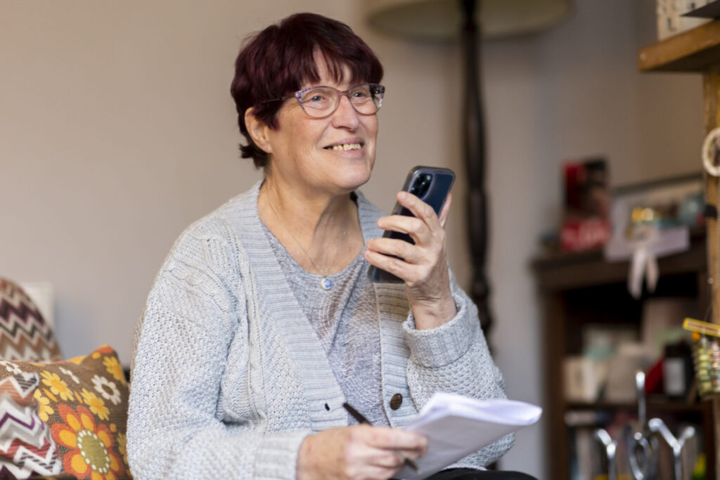 Senior woman talking on phone